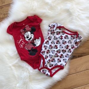 Disney Baby Minne Mouse Onesies